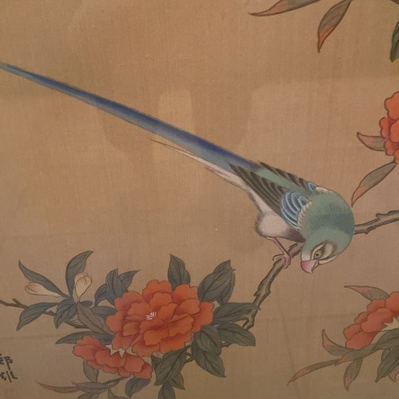 2 Vintage Traditional Chinese
Silk Paintings. - Picture 8 of 16